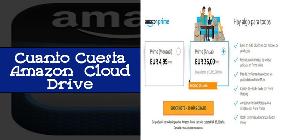¿Cuánto cuesta Amazon Cloud Drive?